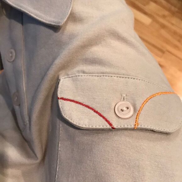 StoraEnso tan knit shirt sleeve polo shirt, XL - Picture 5 of 5